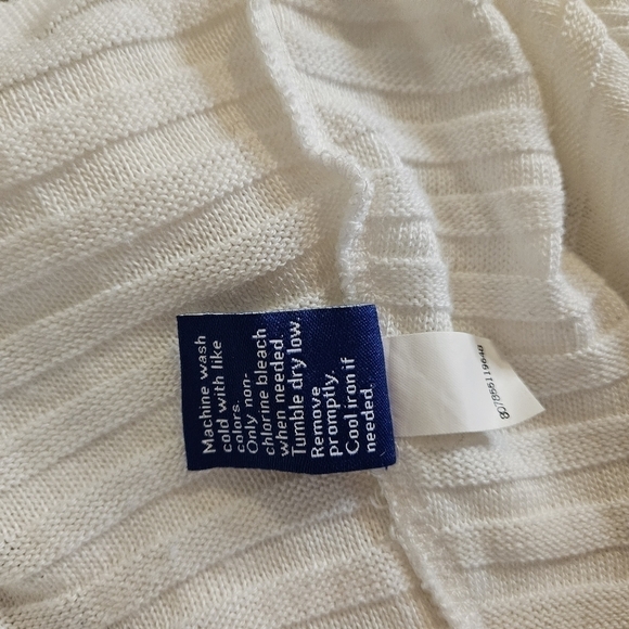 APT 9, SMALL, white cardigan, cover -up - Picture 6 of 8